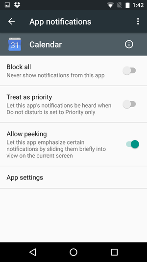 Android 6.0 уведомления приложений