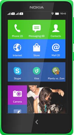 Nokia-X dual sim front